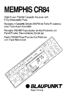 Blaupunkt Menphis-CR-84 - Owners Manual